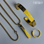 Ayat Al-Kursi Lens Locket 3-in-1 Combo (Gold Colour)