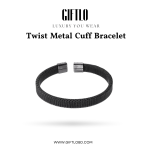 Cuban Wristband – Black Vintage Edition | Giftlo Exclusive