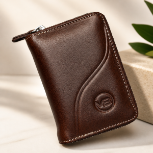 Mini Card Holder Wallet - Coffee Color