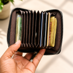 Mini Card Holder Wallet - Black Color